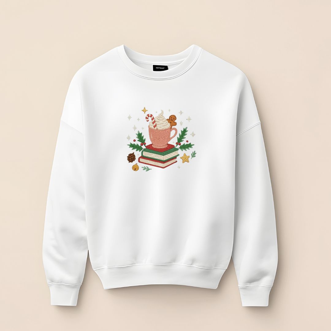 Sweat brodé, Mug de noël