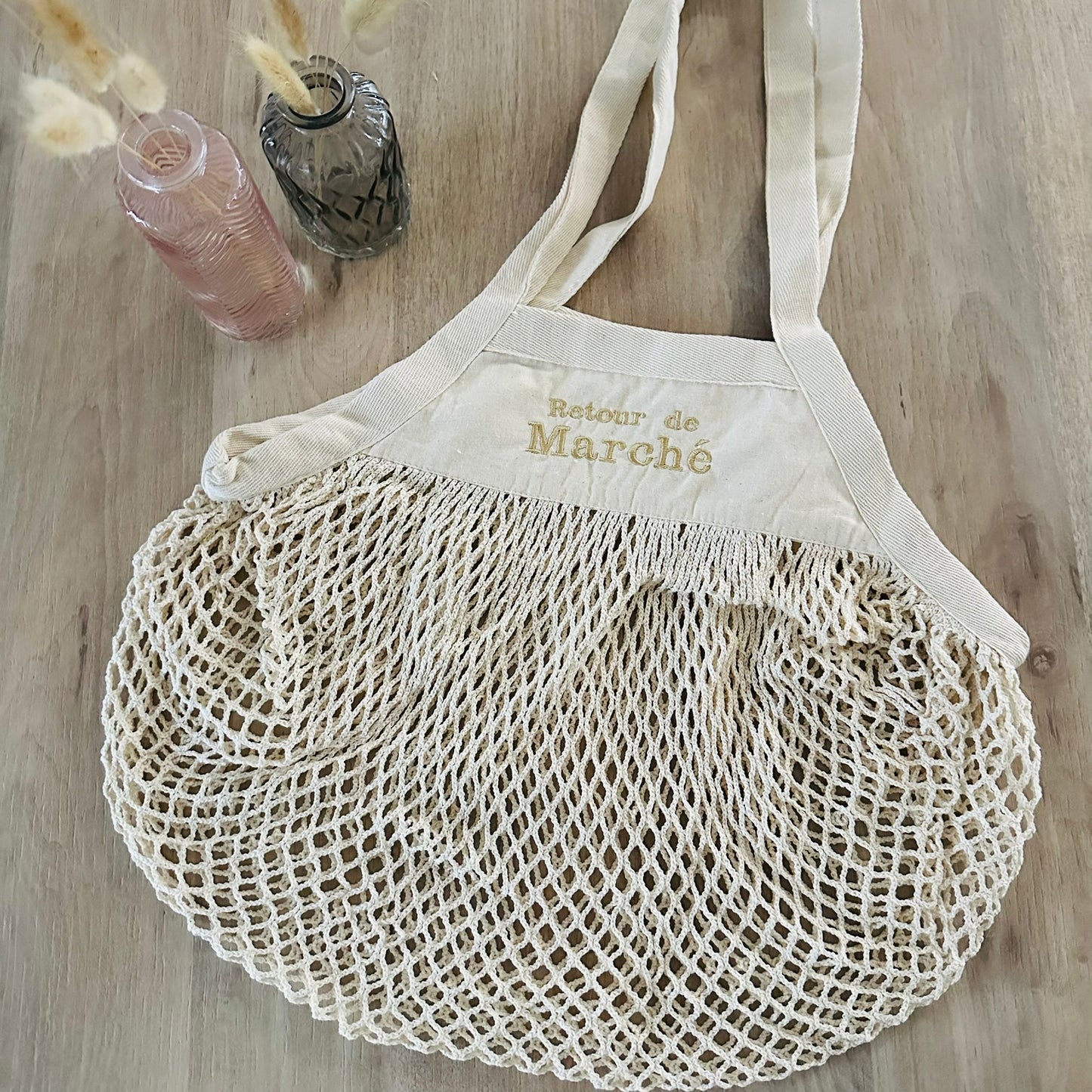Sac filet, retour de marché