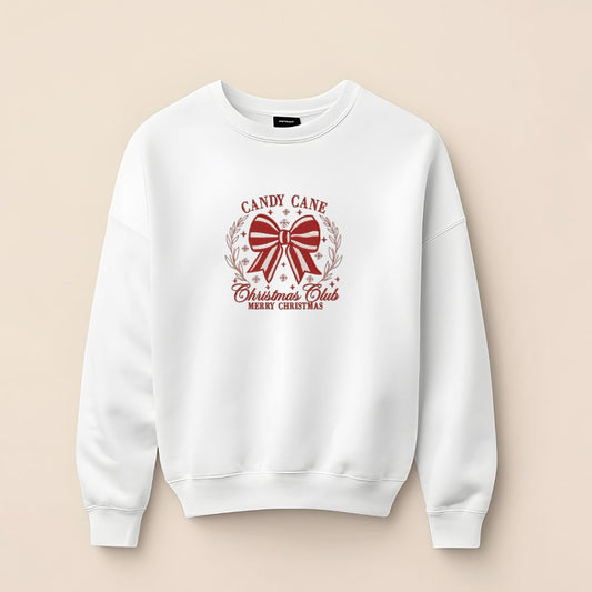 Sweat brodé, Candy cane