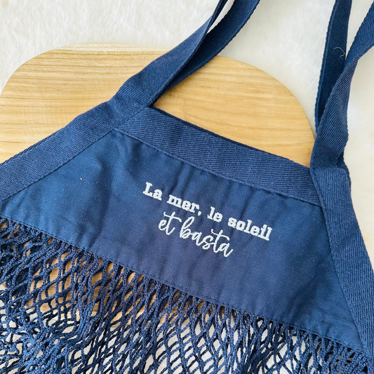 Sac filet, la mer le soleil et basta