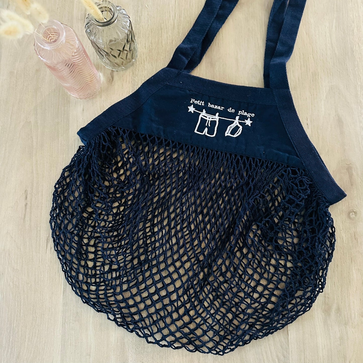 Sac filet, petit bazar de plage