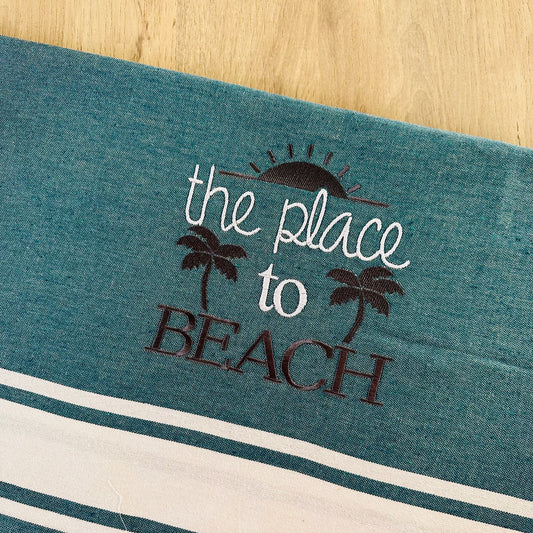 Fouta brodée, the place to beach