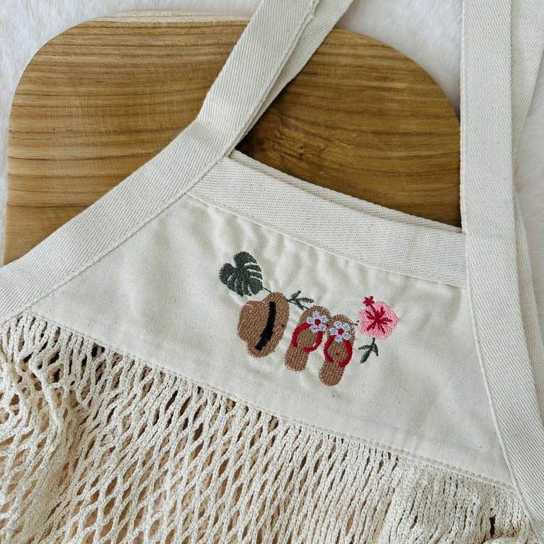 Sac filet, corde à linge