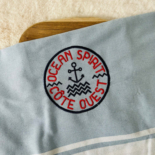 Fouta brodée, Océan