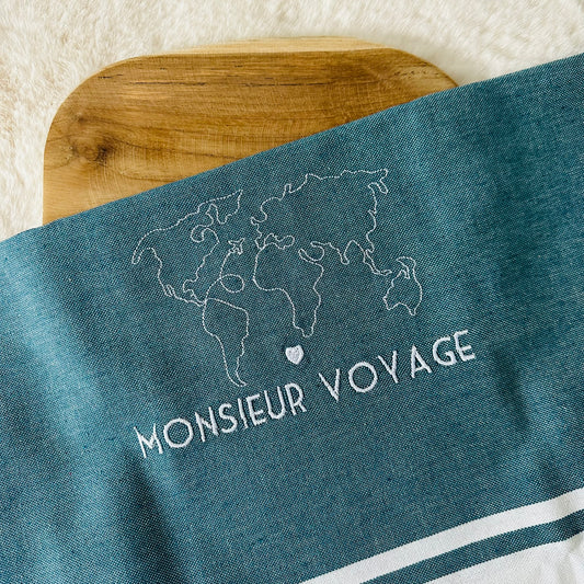Fouta brodée, Monsieur voyage