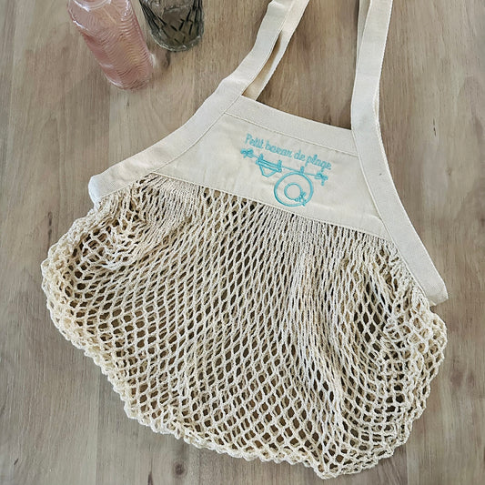 Sac filet, p'tit bazar de plage