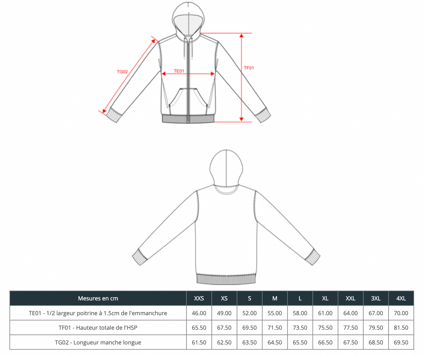 Veste zipée brodée, USA