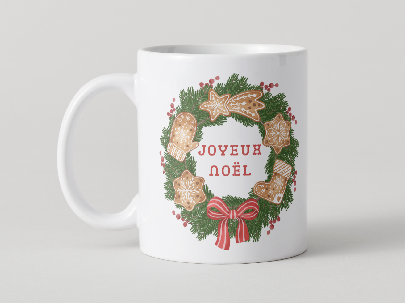Mug, Couronne de noël