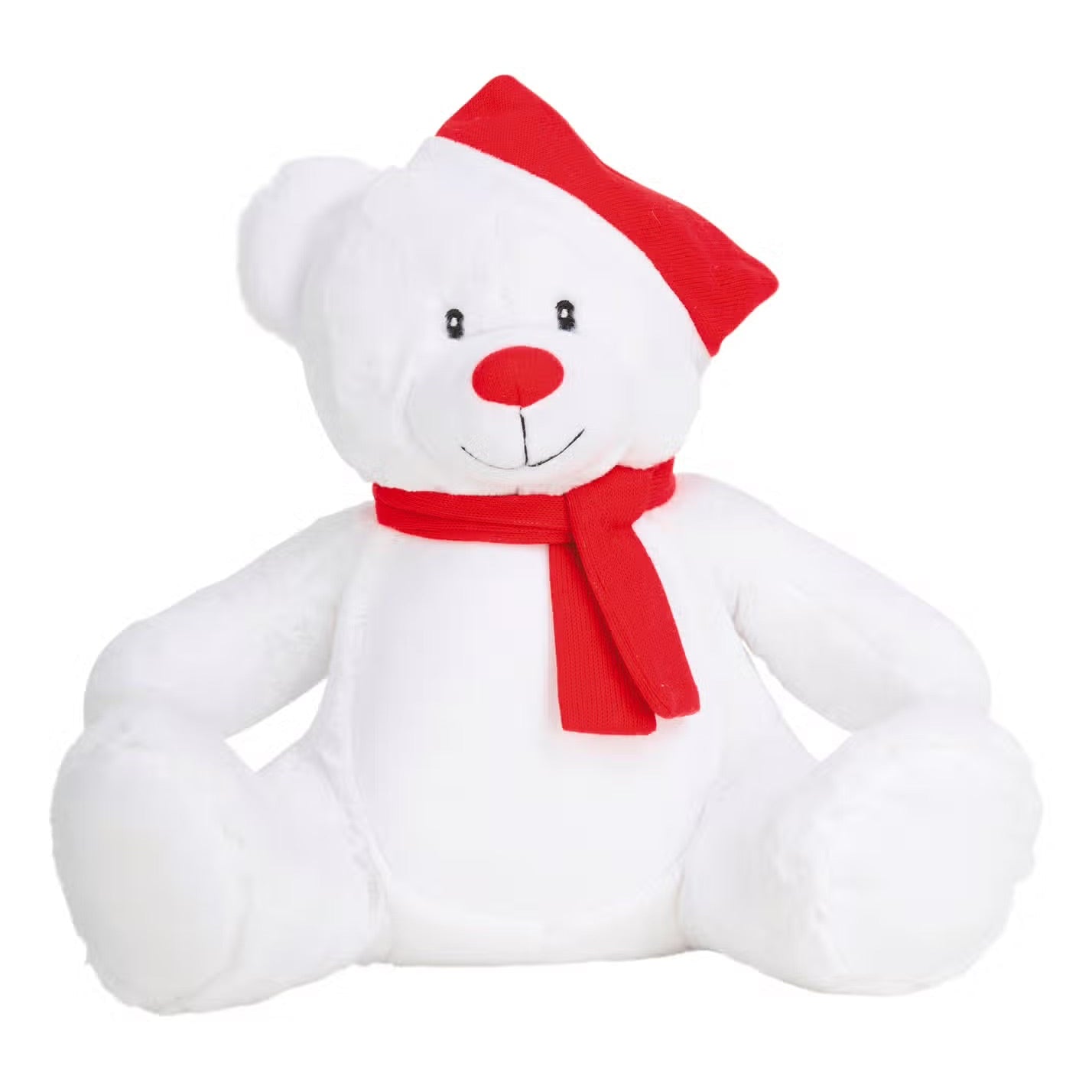 Ours de noël, peluche brodée et personnalisée