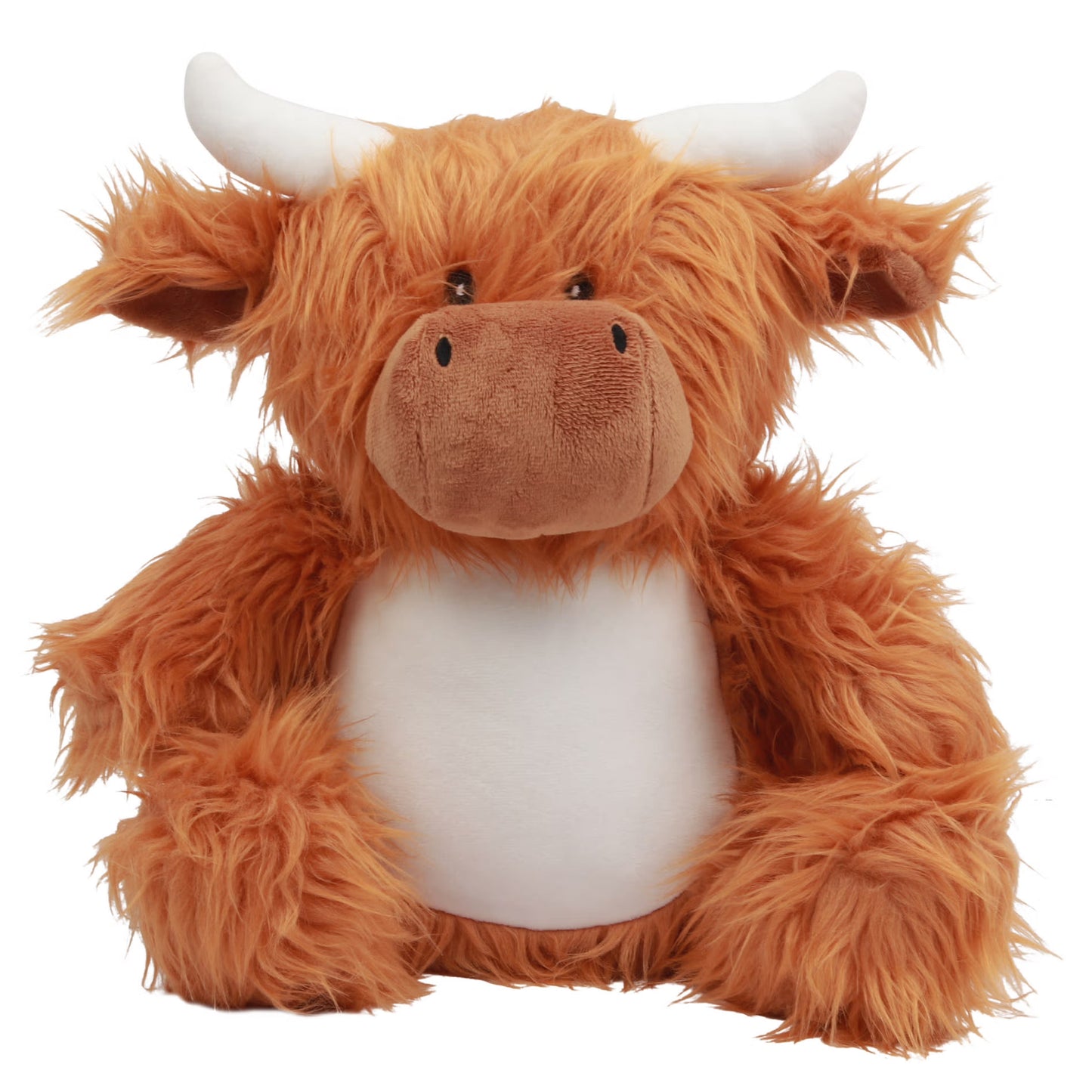 Vache, peluche brodée et personnalisée