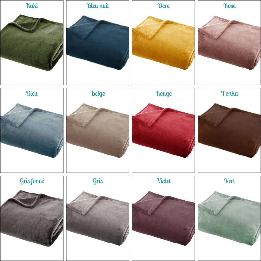 Plaid brodé, Chat doré