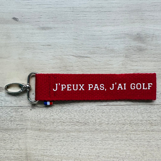 Porte clés, J'peux pas j'ai golf