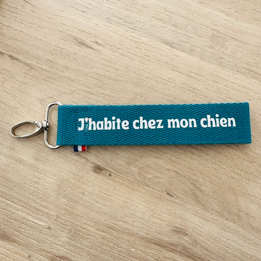 Porte clés, J'habite chez mon chien