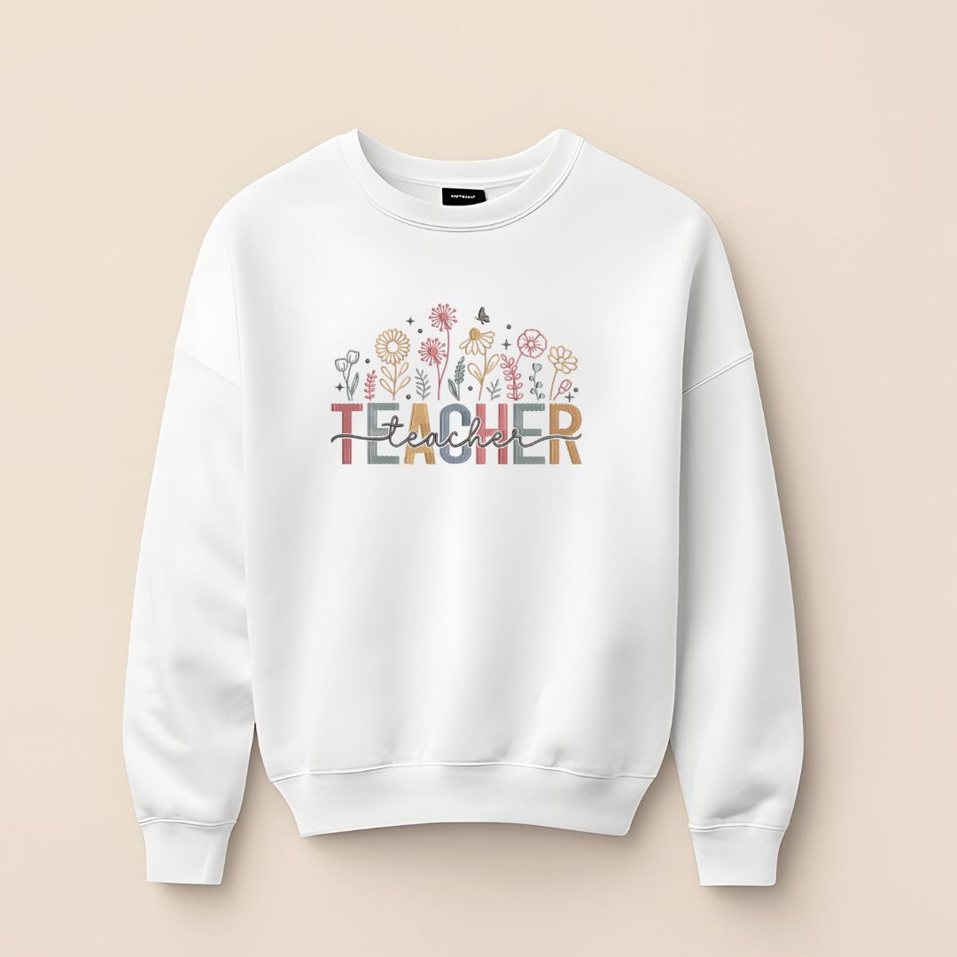 Sweat brodé, Teacher 2