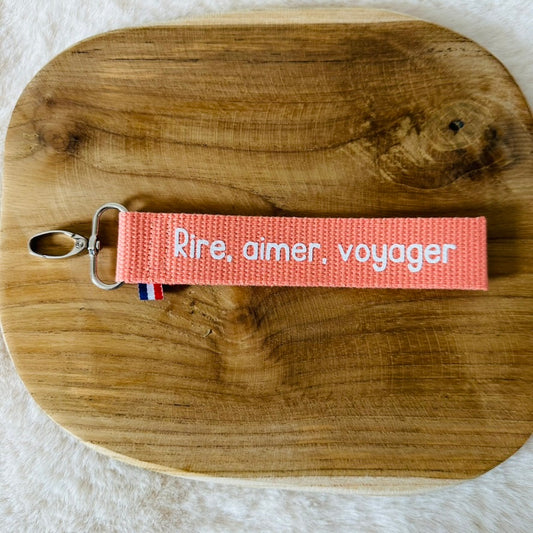 Porte clés, rire aimer voyager