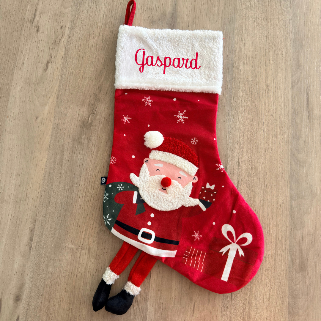 Botte de noël personnalisée - Père Noël