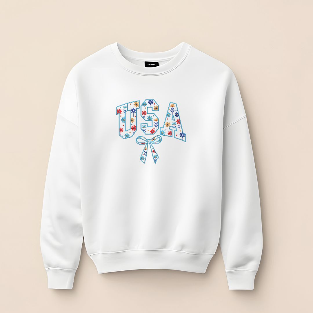 Sweat brodé, USA