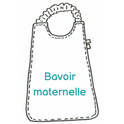 Bavoir maternelle personnalisable