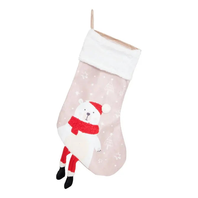 Botte de noël personnalisée - petit ours