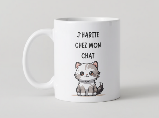 Mug, J'habite chez mon chat