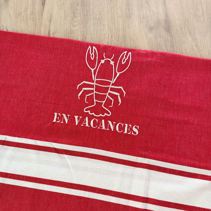 Fouta brodée, Homard
