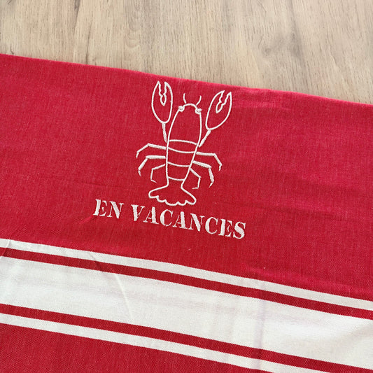 Fouta brodée, Homard