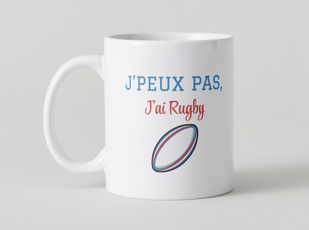 Mug, J'peux pas j'ai rugby