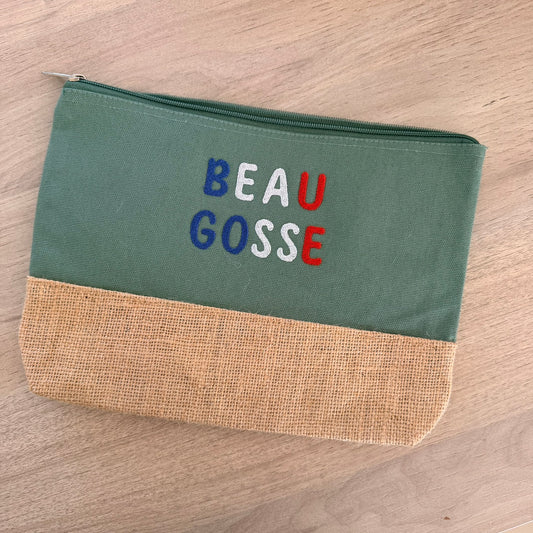 Trousse brodée, Beau gosse