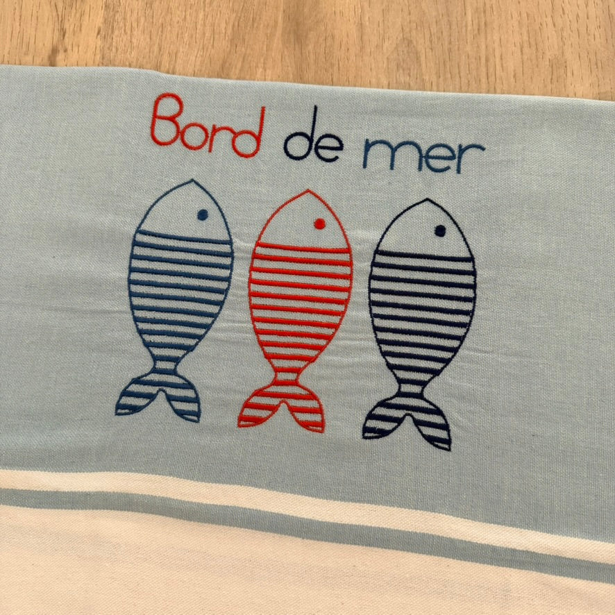 Fouta brodée, Poissons