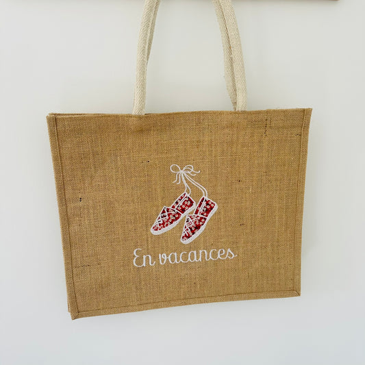 Sac cabas, en vacances