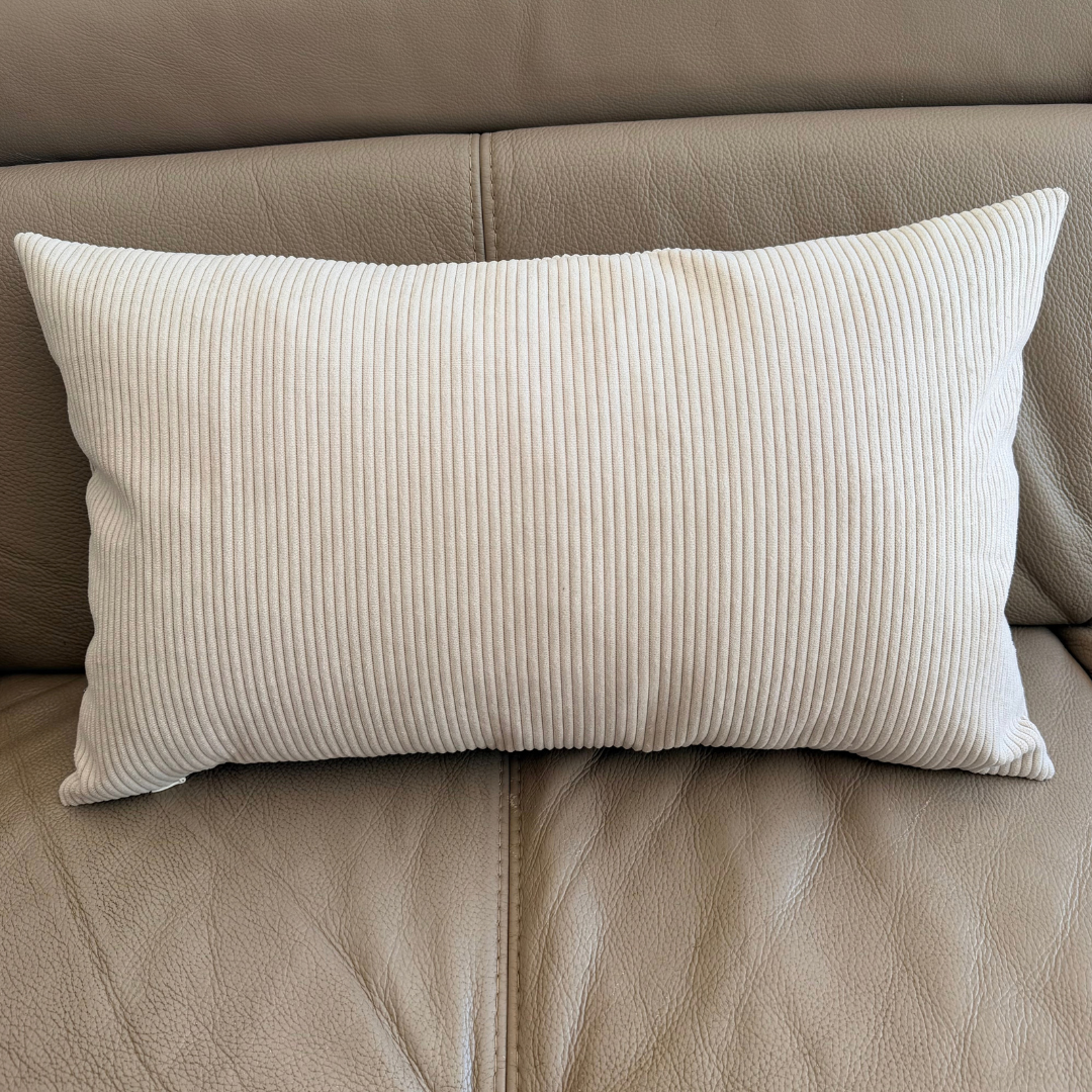 Coussin en velours côtelé – 100% personnalisable