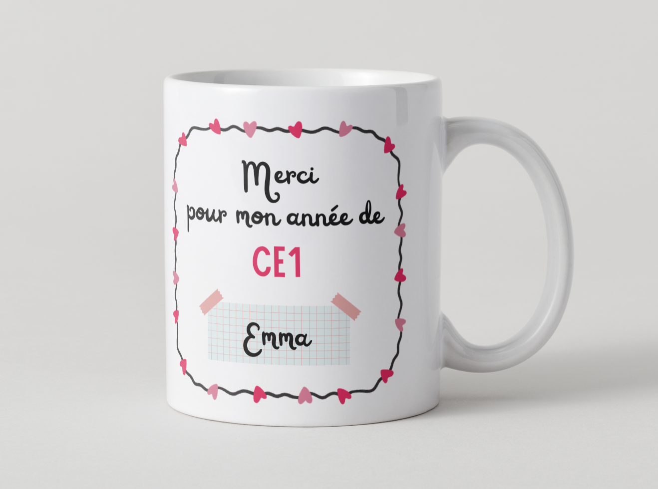 Mug, Merci Maîtresse, petite fille