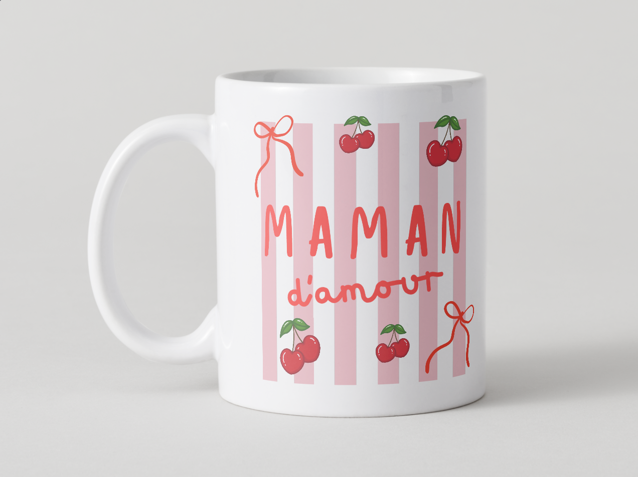 Mug, Maman cerises
