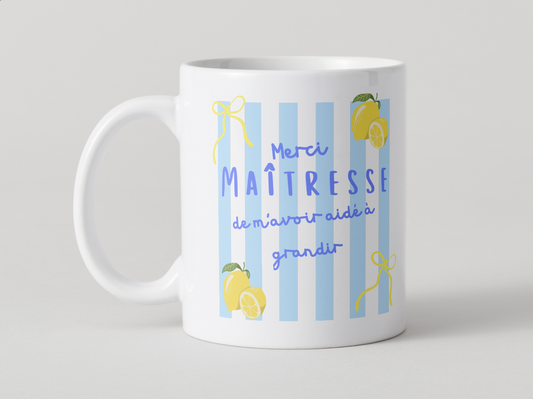 Mug, Merci Maîtresse Citrons