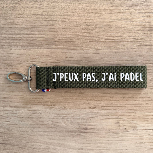 Porte clés, J'peux pas j'ai Padel