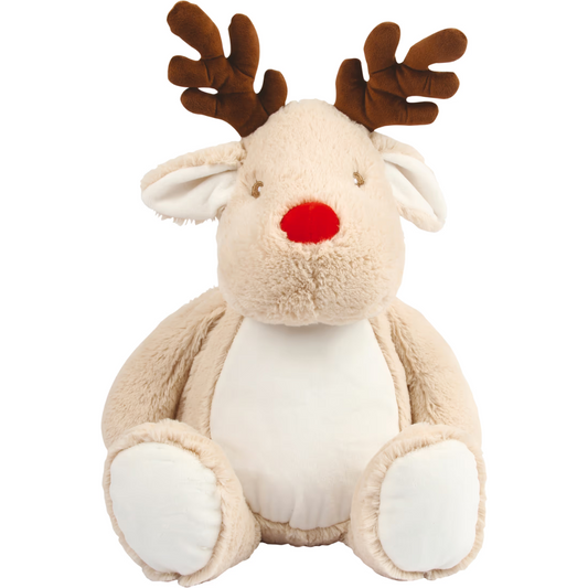 Renne, peluche brodée et personnalisée