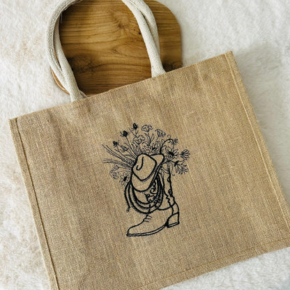 Sac cabas, Santiags