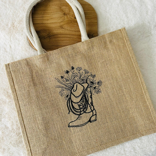 Sac cabas, Santiags