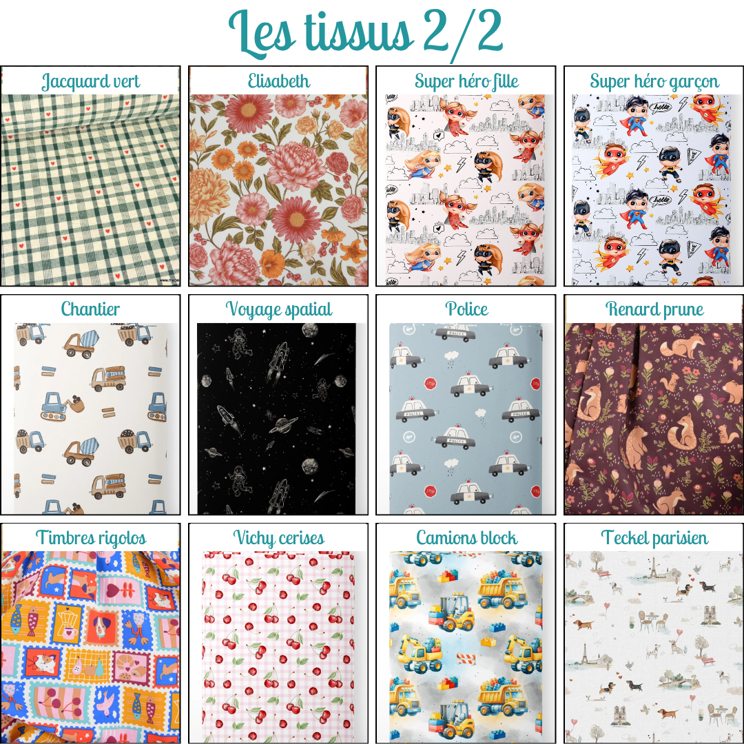 Bavoir maternelle personnalisable