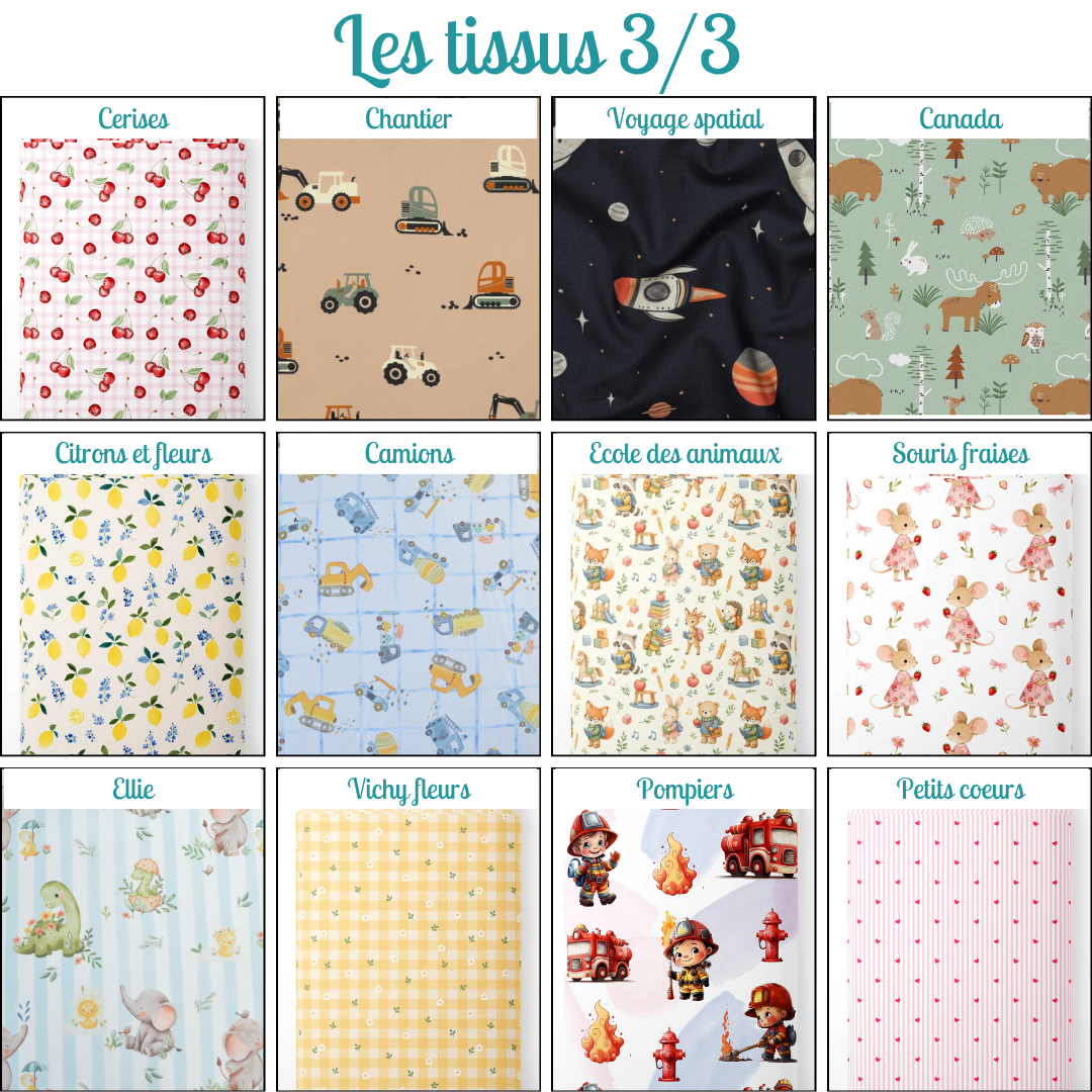Bavoir maternelle personnalisable