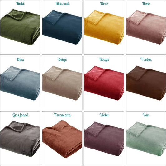 Plaid brodé, 100% personnalisable
