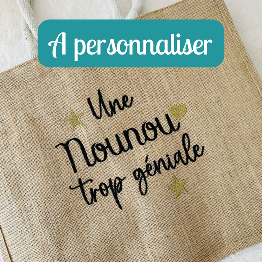 Sac cabas, texte à personnaliser