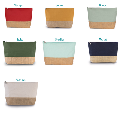 Trousse brodée, a personnaliser